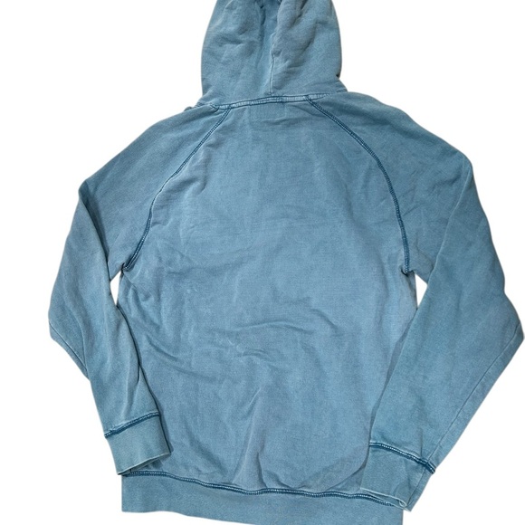 Skull House Small/Medium Floral Smiley Face Appliqué Blue Hoodie Preowned - Picture 2 of 5